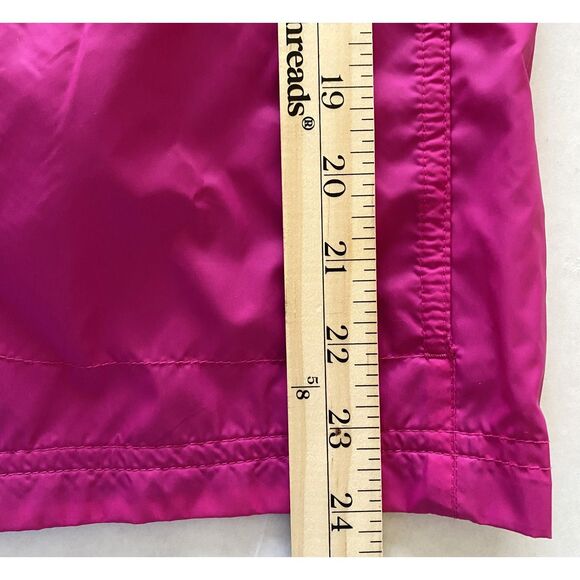 Columbia Girls Nylon Windbreaker Jacket Lightweight Hooded Zip Outdoor Layer L - Picture 7 of 10